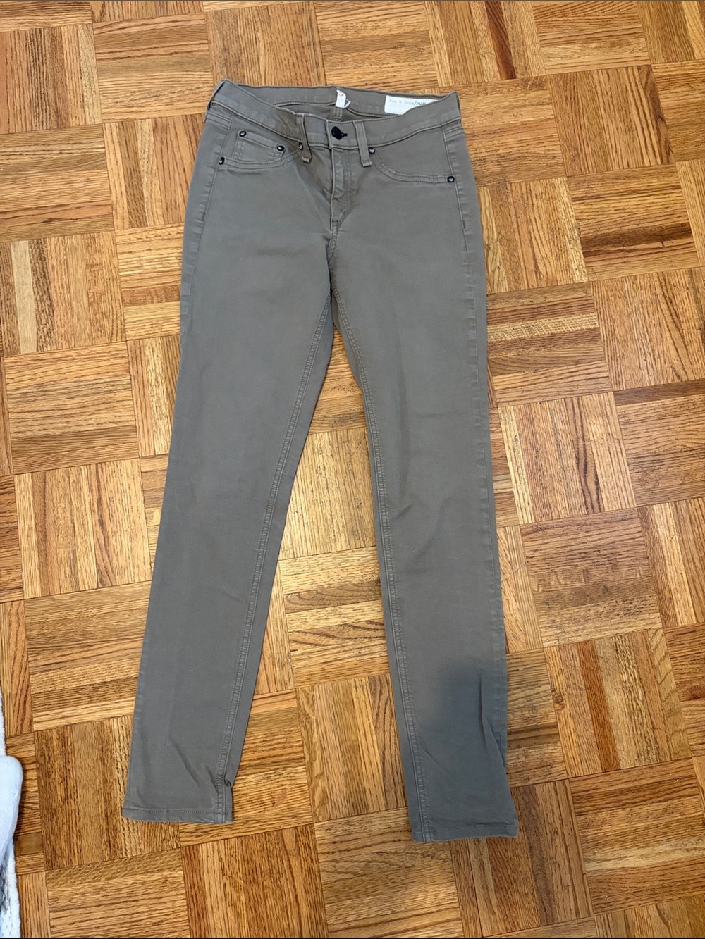 rag & bone Slim Skinny Jeans - Taupe Gray